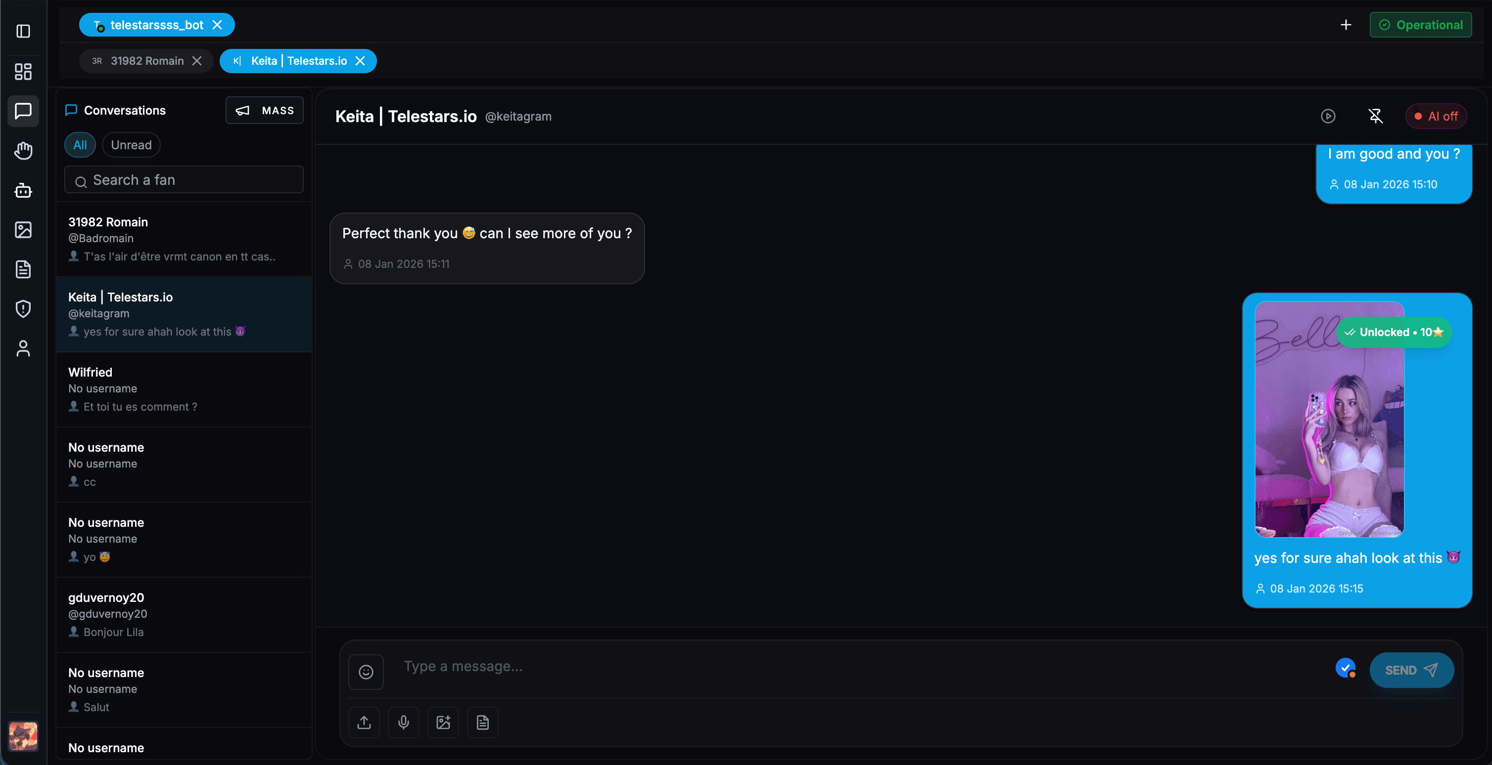 A clean inbox built for high-volume chats